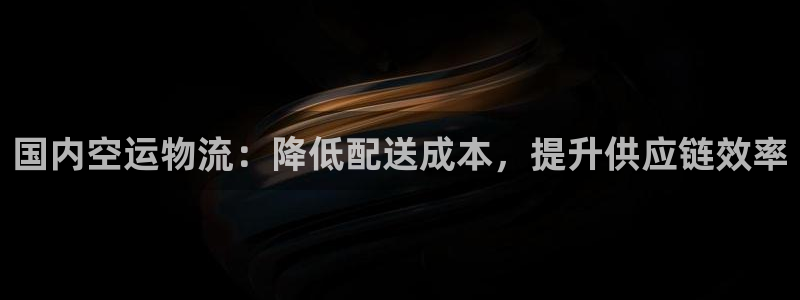 28圈稳吗：国内空运物流：降低配送成